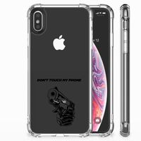 Apple iPhone Xs Max Anti Shock Case Gun Don't Touch My Phone - thumbnail