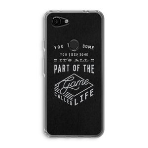 Life: Google Pixel 3a Transparant Hoesje