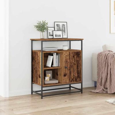 Dressoir Oud hout 69 x 35 x 80 cm Bewerkt hout