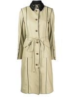 Saks Potts trench à design bicolore - Vert