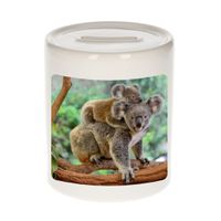 Dieren foto spaarpot koala 9 cm - koalaberen spaarpotten jongens en meisjes - thumbnail