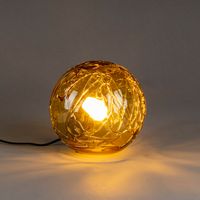 Dutchbone Tafellamp Lune Glas - Amberkleurig glas - thumbnail