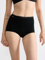 Basic Maxi 4-Pack dames slip (3+1 Gratis) - ondergoed dames - Vrouwen onderbroek katoen - 42 - Zwart - Onderbroek - Ondergoed - 42 - Onderbroek -