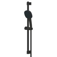 GROHE Tempesta Cube 110 Glijstangset - 60cm - vierkante handdouche - 2 straalsoorten - gladde doucheslang - mat zwart 267482433