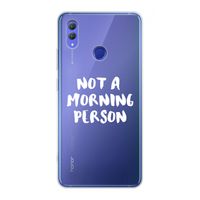 Morning person: Honor Note 10 Transparant Hoesje