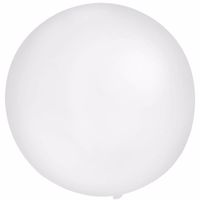 2x ronde witte ballonnen van 60 cm groot - thumbnail