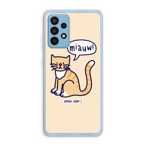 Miauw: Samsung Galaxy A52 Transparant Hoesje
