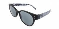 HIP Zonneleesbril Brei zwart/wit +1.0