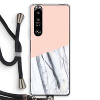 A touch of peach: Sony Xperia 1 III Transparant Hoesje met koord