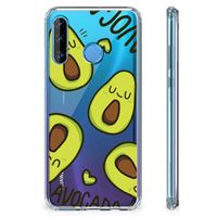 Huawei P30 Lite Stevig Bumper Hoesje Avocado Singing - thumbnail