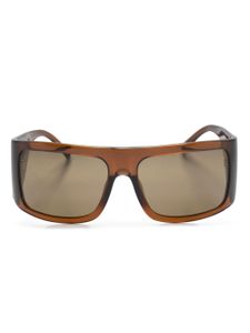 Linda Farrow x The Attico lunettes de soleil Andre - Marron