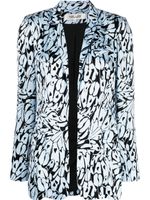 DVF Diane von Furstenberg blazer à imprimé graphique - Bleu