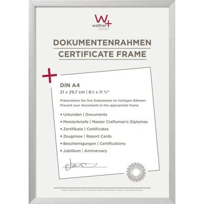 walther+ design AJ130S Wissellijst Papierformaat: DIN A4 Zilver