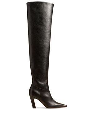 KHAITE cuissardes The Marfa en cuir - Noir