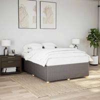 Bedframe zonder matras stof taupe 140x190 cm