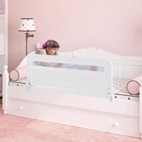 Bedhek voor Peuters 100 cm Opvouwbaar Babybedhek met Afneembare en Wasbare hoes Wit