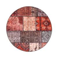Heritaged Rond patchwork vloerkleed - Fade No.1 rood|multi - 230 cm