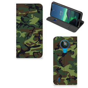 Nokia 1.4 Hoesje met Magneet Army Dark