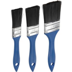 Verfkwasten set plat - set van 3x stuks - 25/38/50 mm waterbasis en oliebasis verf