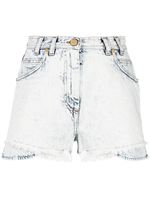 Balmain short en jean à design superposé - Bleu - thumbnail