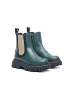 Marni Kids bottines en cuir à semelle épaisse - Vert