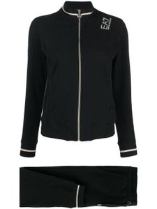 Ea7 Emporio Armani pantalon de jogging à logo imprimé - Noir