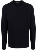Roberto Collina pull en maille à col ras du cou - Bleu