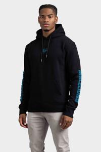 Malelions Lective Hoodie 2.0 Heren Zwart/Blauw - Maat XS - Kleur: ZwartBlauw | Soccerfanshop