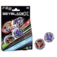 Beyblade X Dual Pack Beat Tyranno 4-70Q en Knife Shinobi 4-80HN, 2 authentieke Takara Tomy Right-Spin Competition Top