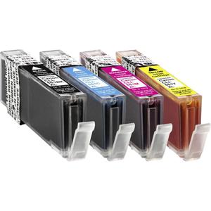 Basetech Inktcartridge vervangt Canon CLI-551BK XL, CLI-551C XL, CLI-551M XL, CLI551Y XL Compatibel Combipack Foto zwart, Cyaan, Magenta, Geel BTC90