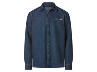 esmara Men Denim heren overhemd (Blauw, XL)