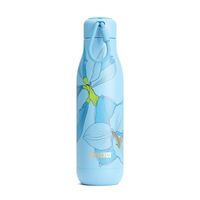 Zoku - Thermosfles RVS, 750 ml, Blauw Bloem Design - Zoku Hydration - thumbnail