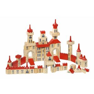 Houten bouw kasteel 150-delig   -