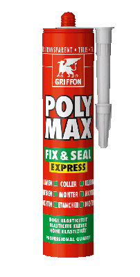 Griffon Poly Max Fix & Seal Express 425gr - Antraciet
