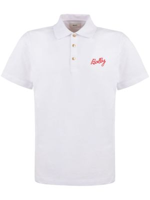 Bally polo à logo brodé - Blanc