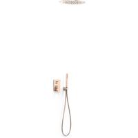 Regendouche set Tres Project | Inbouw | Mengkraan | 2-weg | Rond | 24k Rose goud