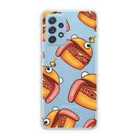 Hamburger: Samsung Galaxy A73 Transparant Hoesje Hamburger: Samsung Galaxy A73 Transparant Hoesje