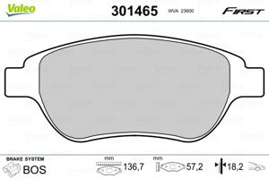 Valeo Remblokset 301465