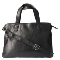 Leather Design Handtas/Schoudertas Nappa Zwart