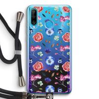 Bloemetjes: Huawei P30 Lite Transparant Hoesje met koord