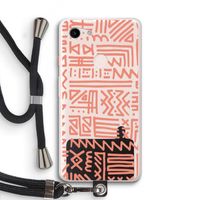 Marrakech Pink: Pixel 3 XL Transparant Hoesje met koord