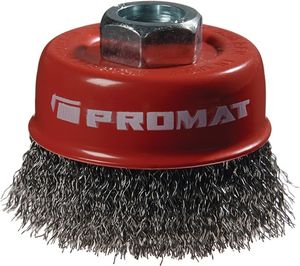 Promat Potborstel | d. 60 mm draaddikte 0,3 mm | staal | 12500 min-¹ - 4000841160 4000841160