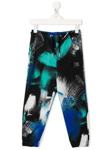 Diesel Kids pantalon à imprimé tie dye - Noir