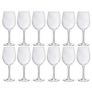 12x Luxe wijnglazen voor rode wijn 360 ml