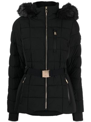Michael Michael Kors doudoune à taille ceinturée - Noir