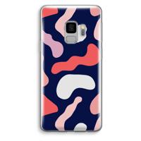 Memphis Shapes Pink: Samsung Galaxy S9 Transparant Hoesje
