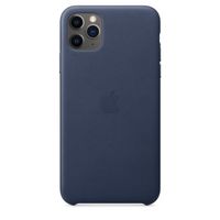 Apple origineel leather case iPhone 11 Pro Max Midnight Blue - MX0G2ZM/A - thumbnail