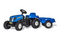 Rolly toys Traptractor RollyKid Holland T7040 junior blauw - thumbnail