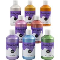 Creativ Company Tempera verf parelmoer, diverse kleuren, 8x300 ml/ 1 doos Creativ Company Tempera verf parelmoer, diverse kleuren, 8x300 ml/ 1 doos