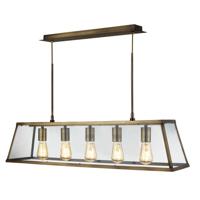 Searchlight Landelijke hanglampVoyager 5-lichts antiek brons - 4614-5AB